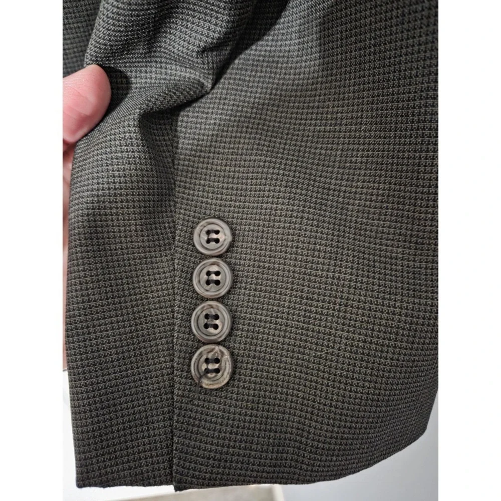 Jos.A. Banks  100% Wool Jacket Blazer Single Breasted Dark Green, 40 L
